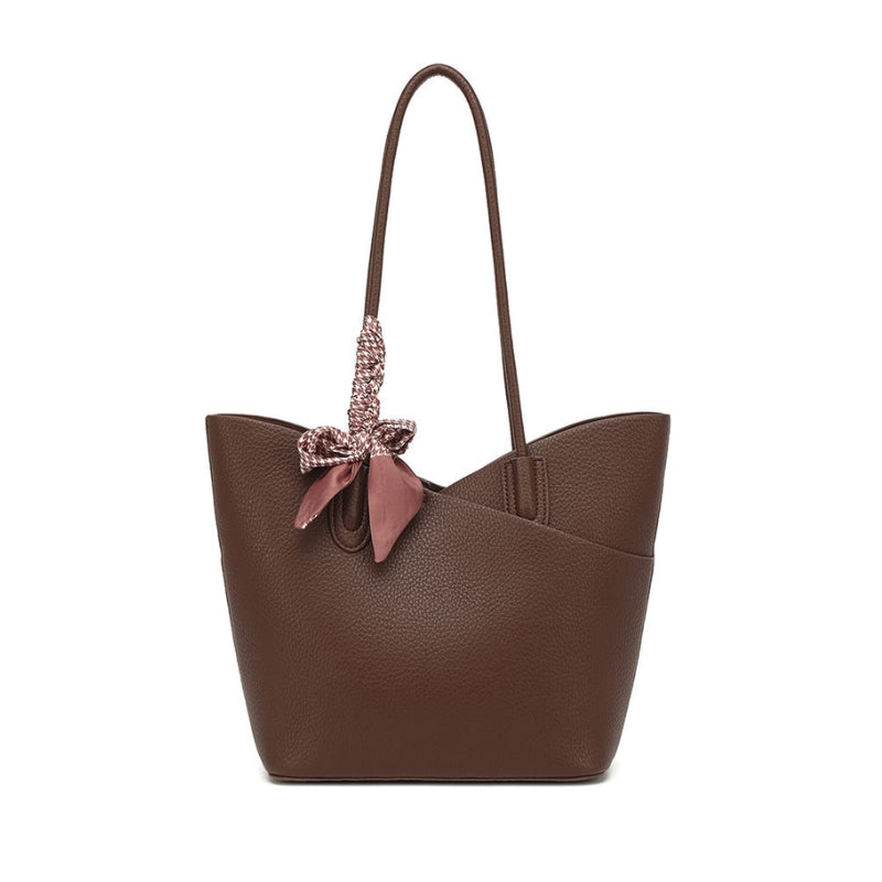 Women's Pebbled Texture Ribbon Accent Sync Set