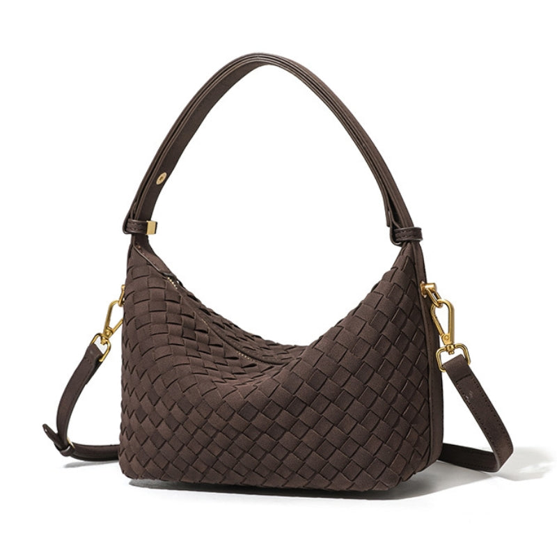Women's Chic Intricate Woven Accent Handbag