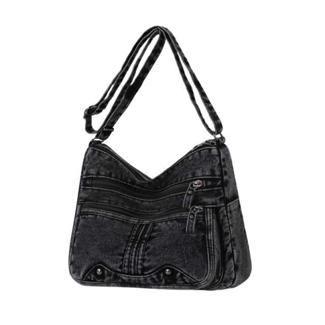 Women's Premium Denim Modern Look Shoulder Bag