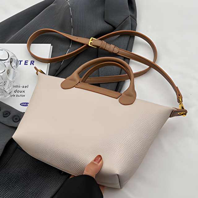 Two Tone Contrast Satchel Handbag