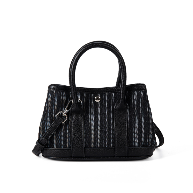 Denim Luxe Patchwork Handbag