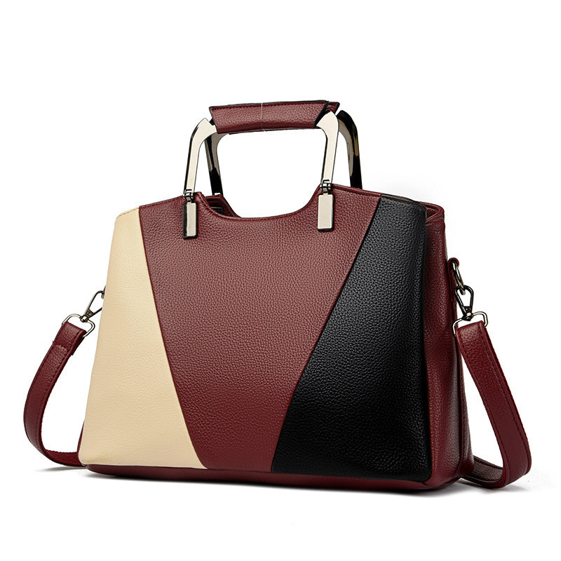 Trendy Contrast Color  Women's Shoulder Bag