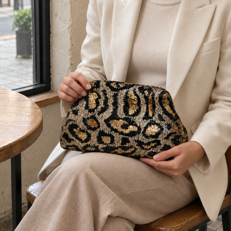 Serpentine Shimmer Women’s Evening Clutch Bag