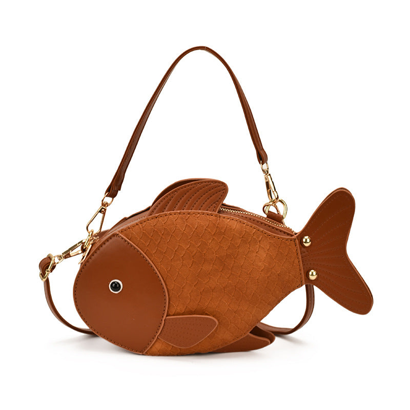 Playful Finley Women’s Cartoon Fish Crossbody Bag