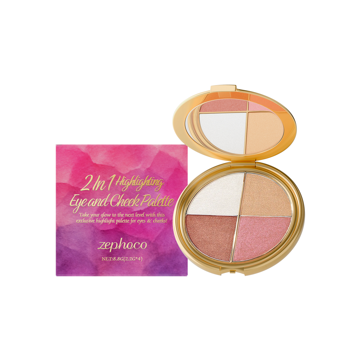 2-in-1 Highlighting Eye & Cheek Palette