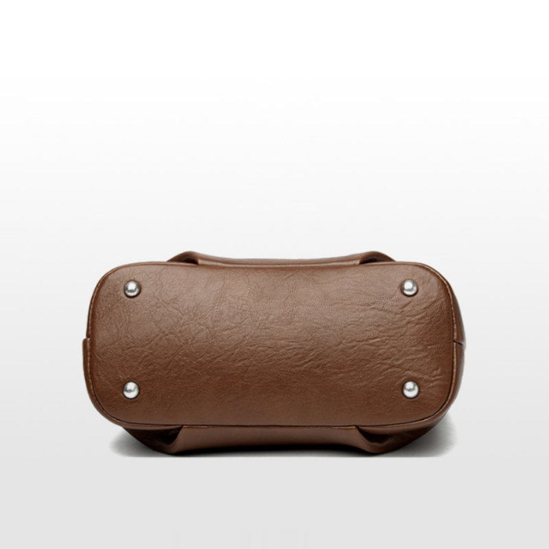 Cocoa Cutout Handle Crossbody Bag