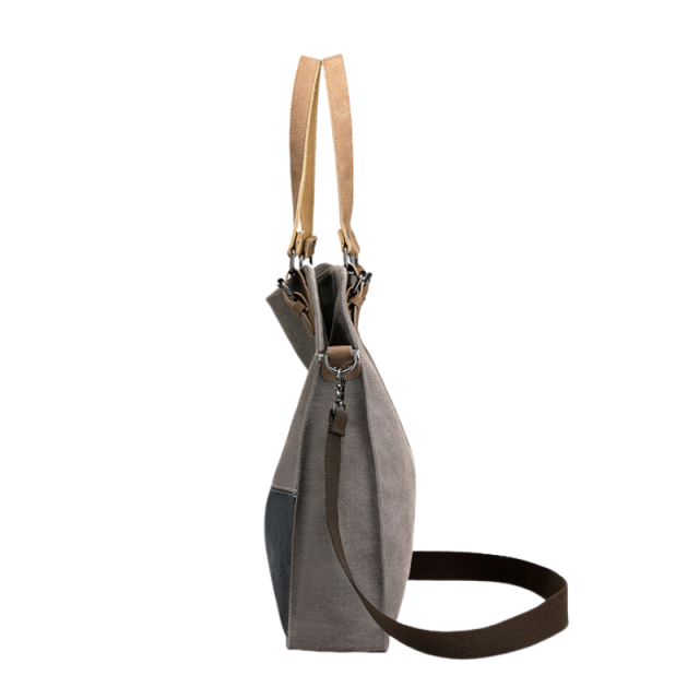 Retro Patchwork Canvas Shoulder Bag
