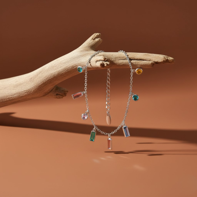 Geometric Square Tassel Bracelet