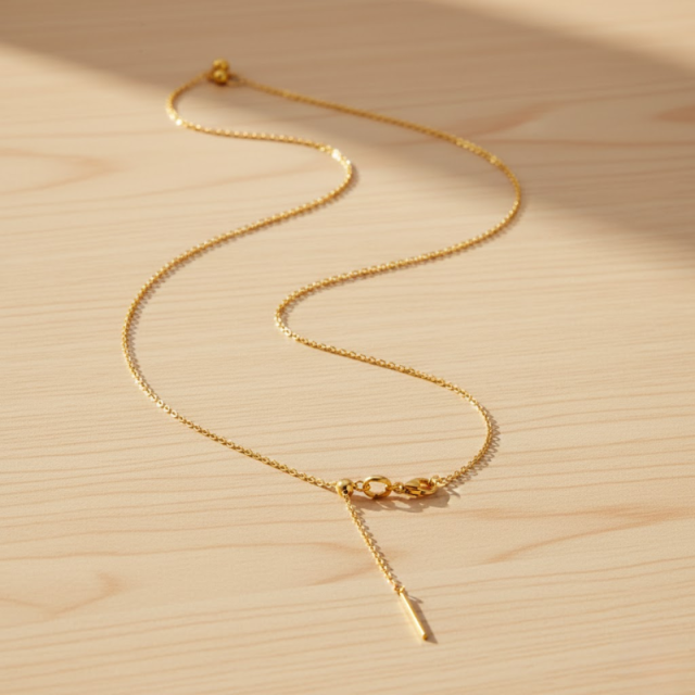 Aurelia Needle Chain Personalized Necklace