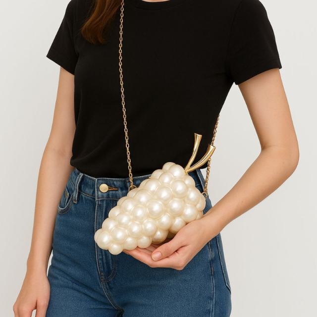 Pearl Vine Clutch Bag