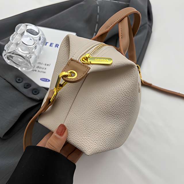 Two Tone Contrast Satchel Handbag