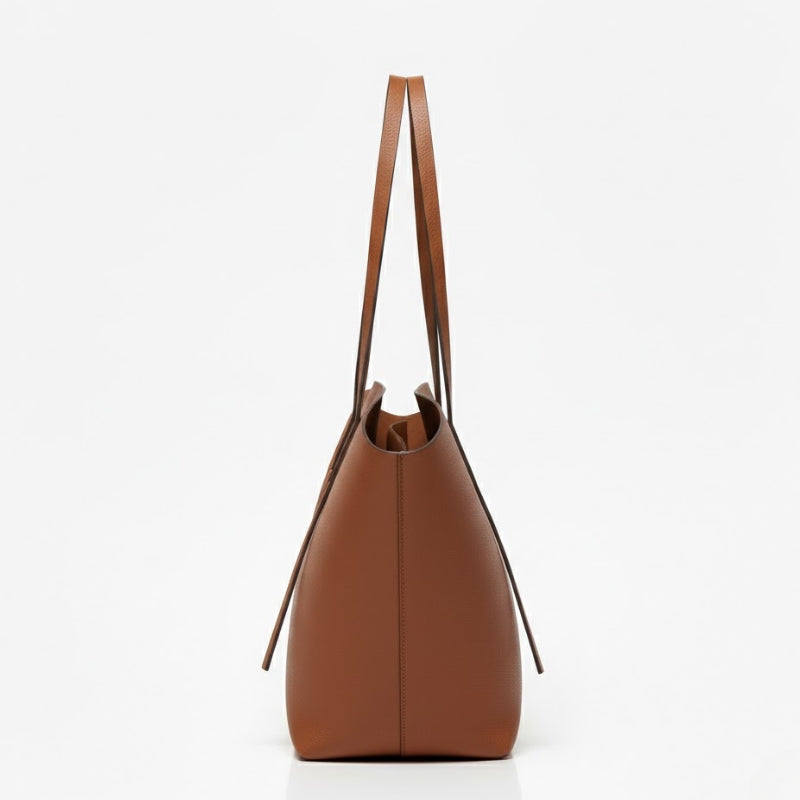 Women's Sculpted Winged Minimalist Large Tote Bag