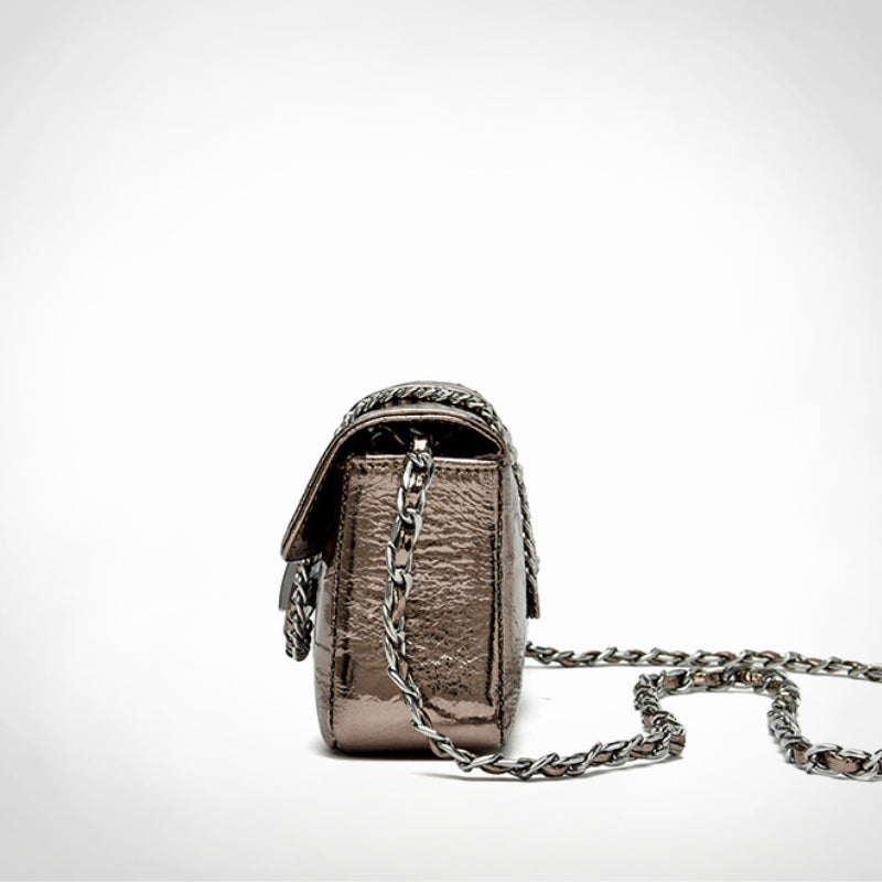 Women's Radiant Metallic Flap Crossbody Bag