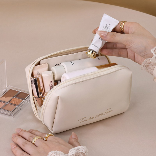 Soft Touch Portable Vanity Bag