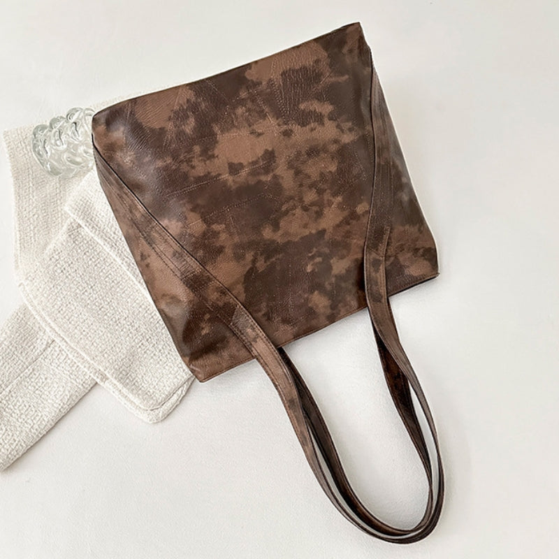 Women's Edgy Distressed Texture Shoulder Bag