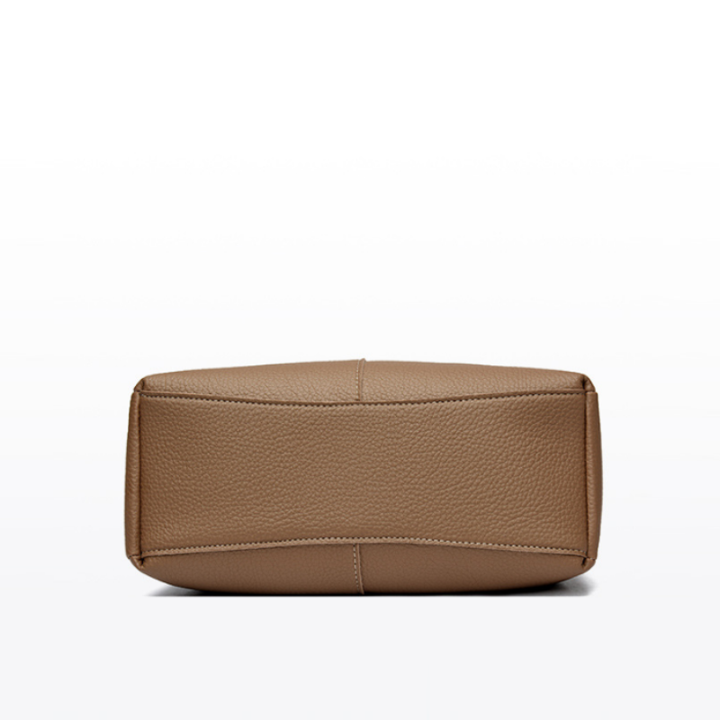 Elise Lychee Grain Cowhide Structured Handbag