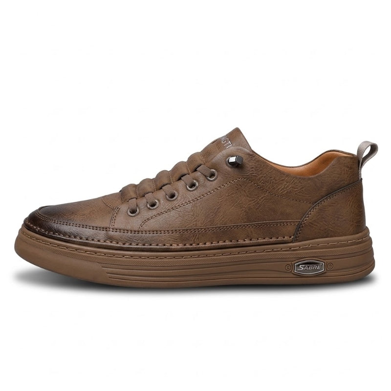 Men's Premium Textured Leather Sneakers