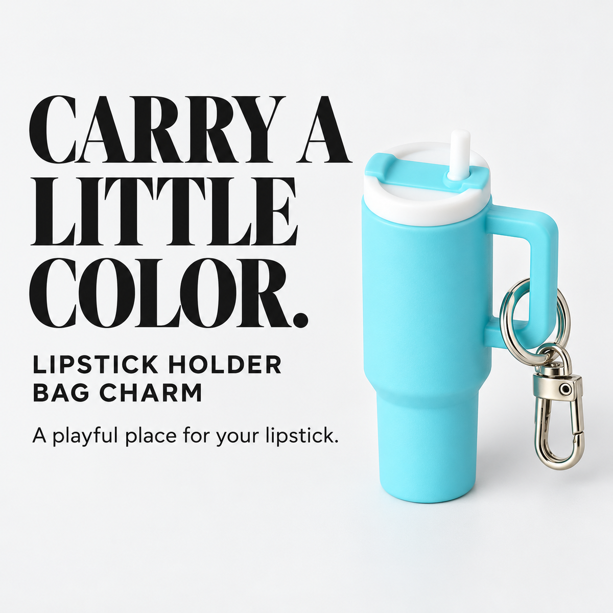 Luma Clip-On Lipstick Holder Keychain