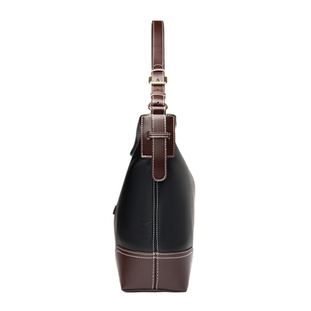 Ethnic Charm Leather Shoulder Bag
