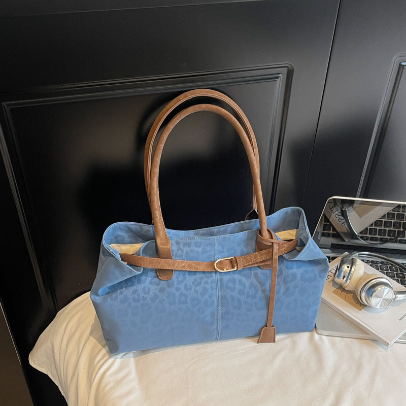 Casual Large Capacity Leopard Print Shoulder Bag