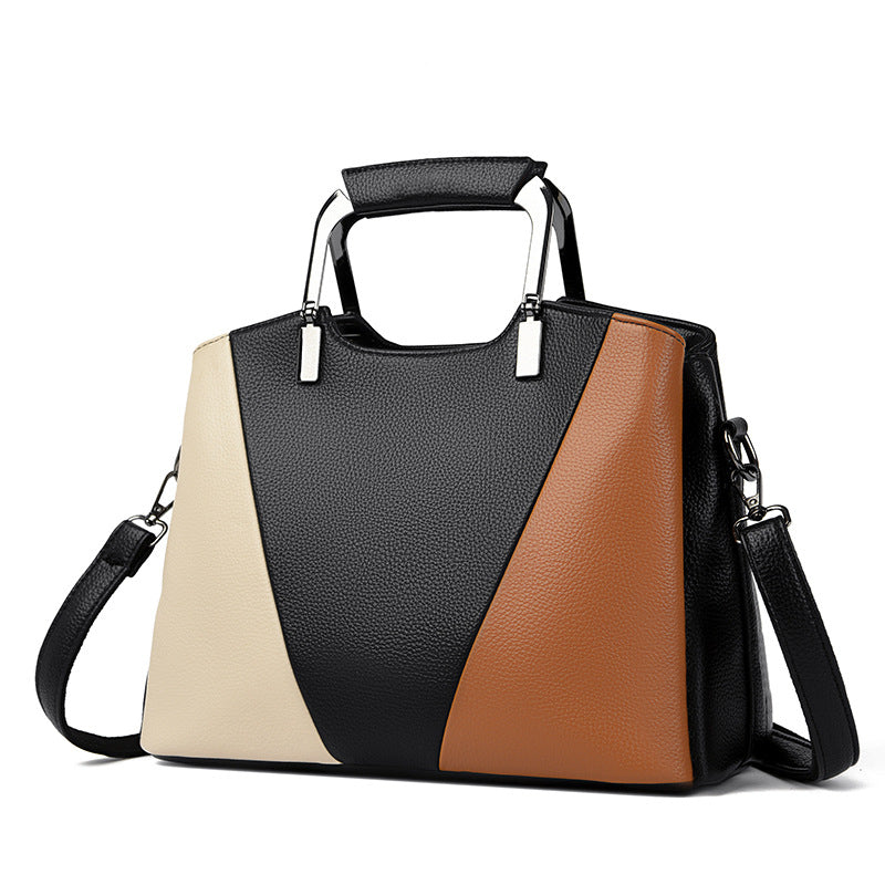 Trendy Contrast Color  Women's Shoulder Bag
