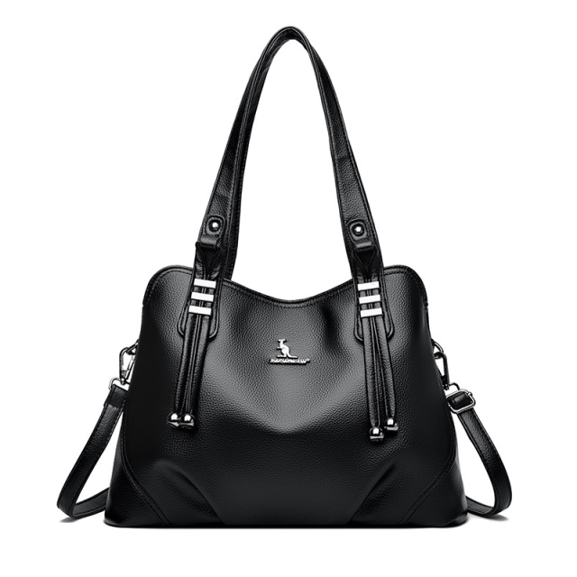 Versatile neutral-toned shoulder bag for everyday essentials
