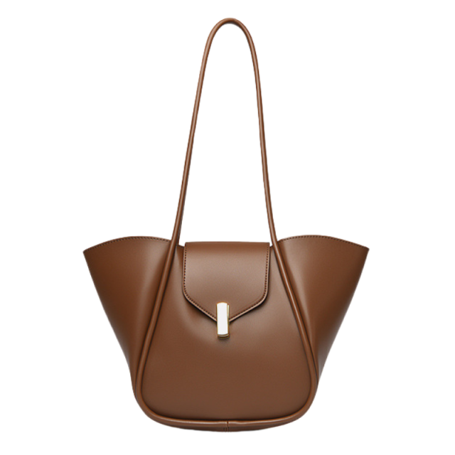 High-end fashion shoulder bag made with premium sleek materials
