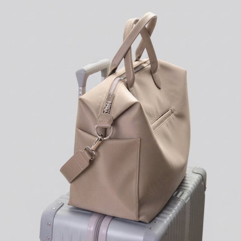 Water-Repellent Oxford Travel Tote Bag