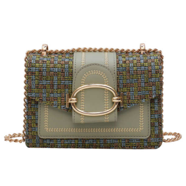 PlaidCharm Crossbody Bag