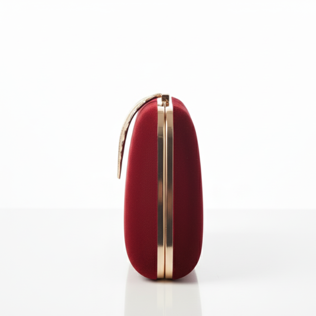 Velvet Leaf Charm Clutch