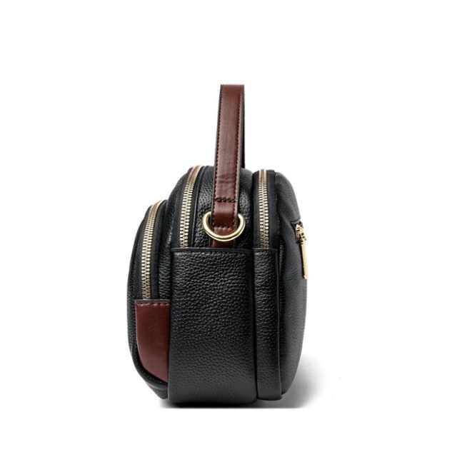 Elegant Multi Zip Premium Textured Handbag