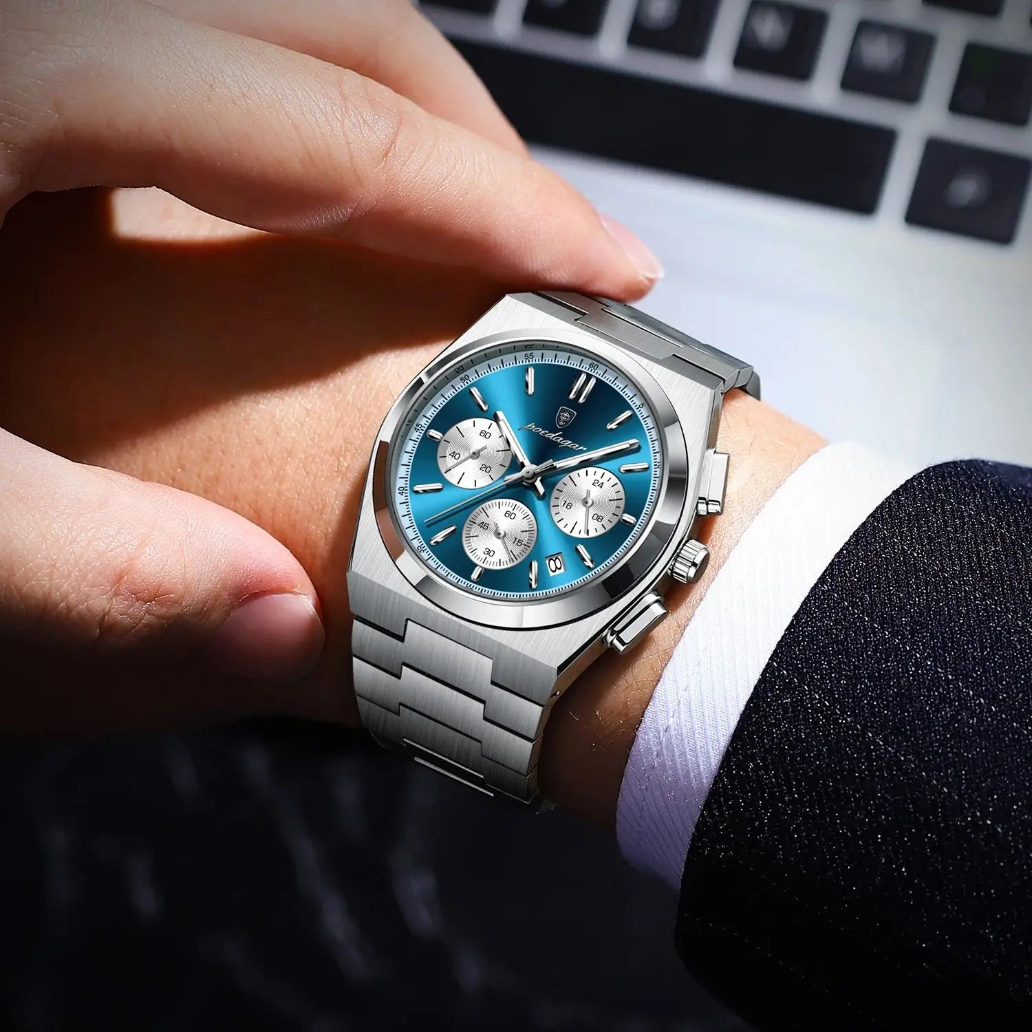 Multifunctional Waterproof Luminous Quartz Watch For Men