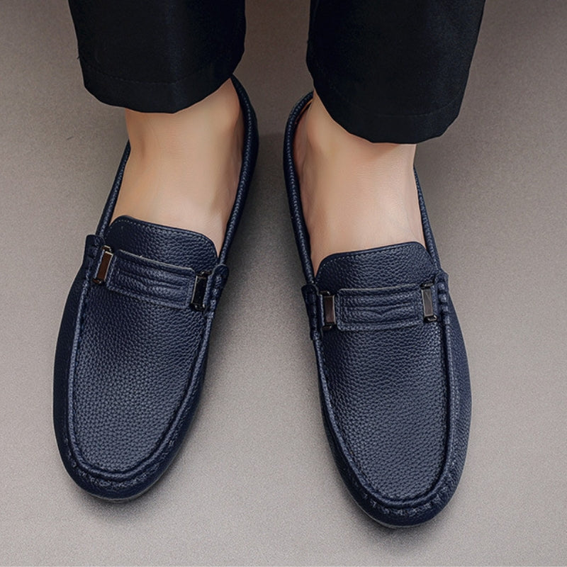 Men's Professional Textured Pebble Grain Loafers