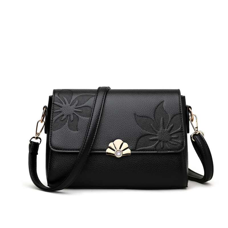 Floral Embossed Classic Crossbody Bag