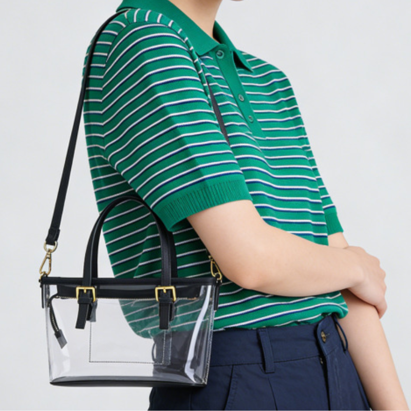 Women's Transparent PVC Jelly Shoulder Bag