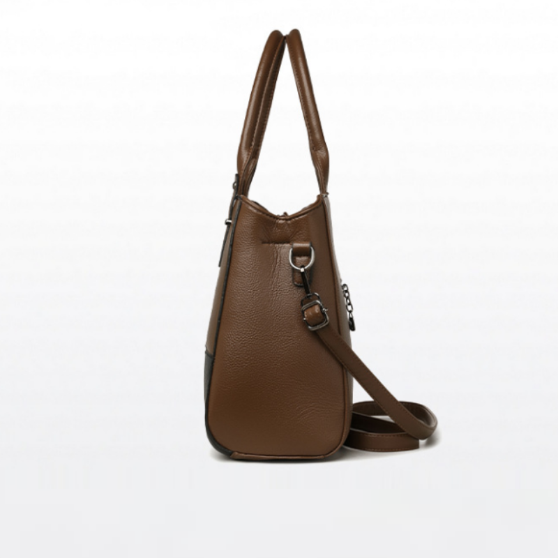 Monochrome Heritage Leather Handbag