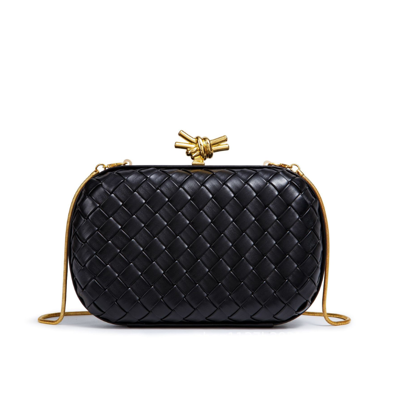 Virelle Woven Elegance Clutch Bag