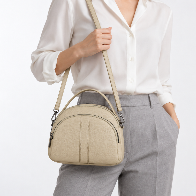 Everyday Multi-Zip Handbag