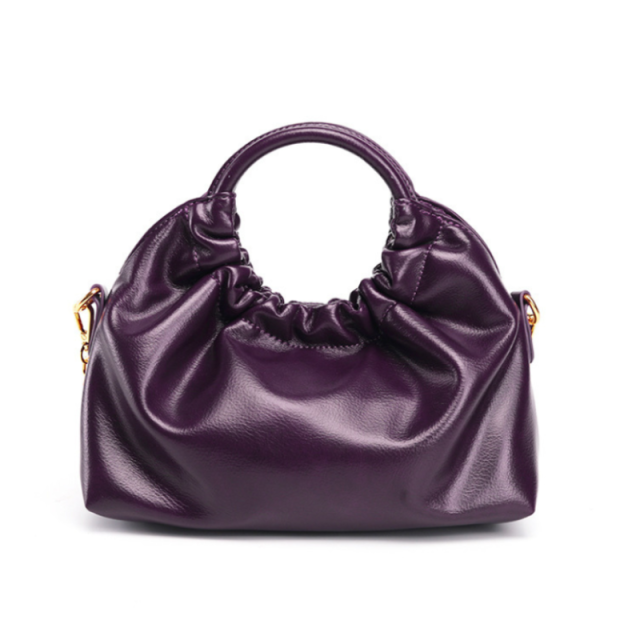 Pleated Chain Dumpling Handbag