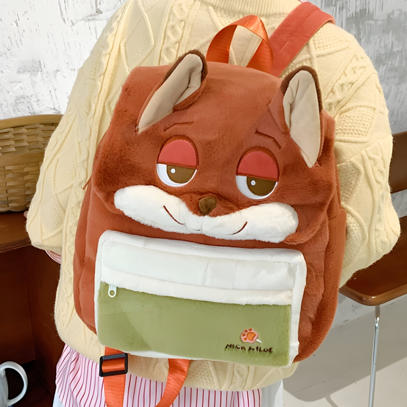 Cute Crazy Animal Cartoon School Bag