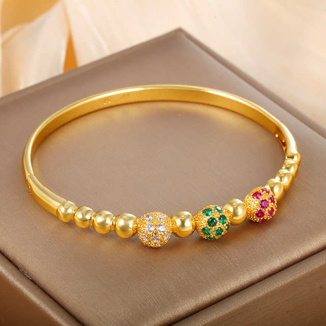 Colorful Gemstone Retro Bracelet