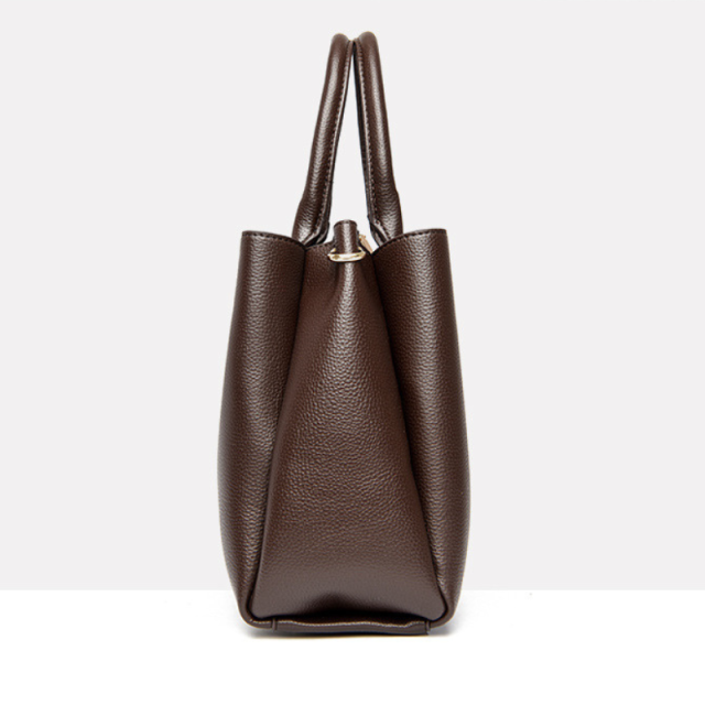 Elegant Lychee Pattern Large Capacity Handbag For Women