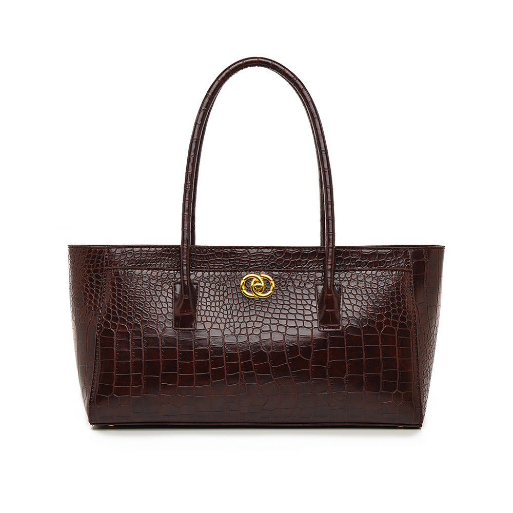 Elegant Crocodile Texture Women’s Tote Bag