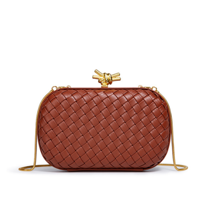 Virelle Woven Elegance Clutch Bag