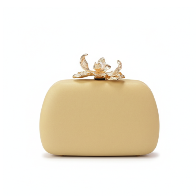 Luxe Floral Pearl Clutch Bag