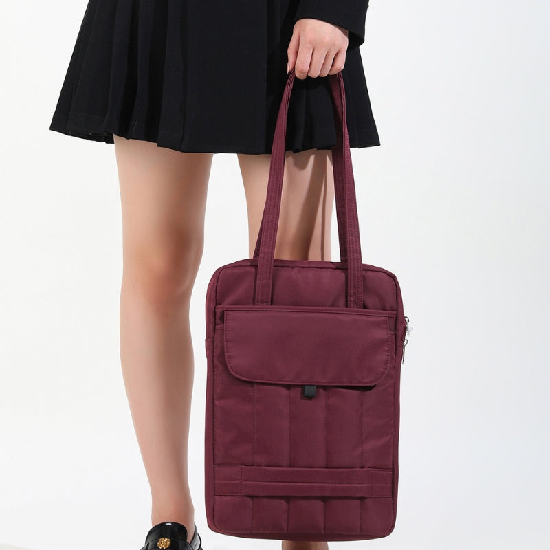 Slim Padded Vertical Shoulder Bag