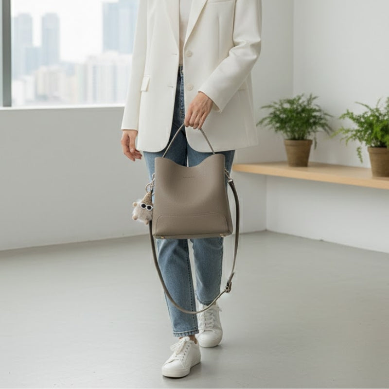 Women's Premium Textured Leather Handbag