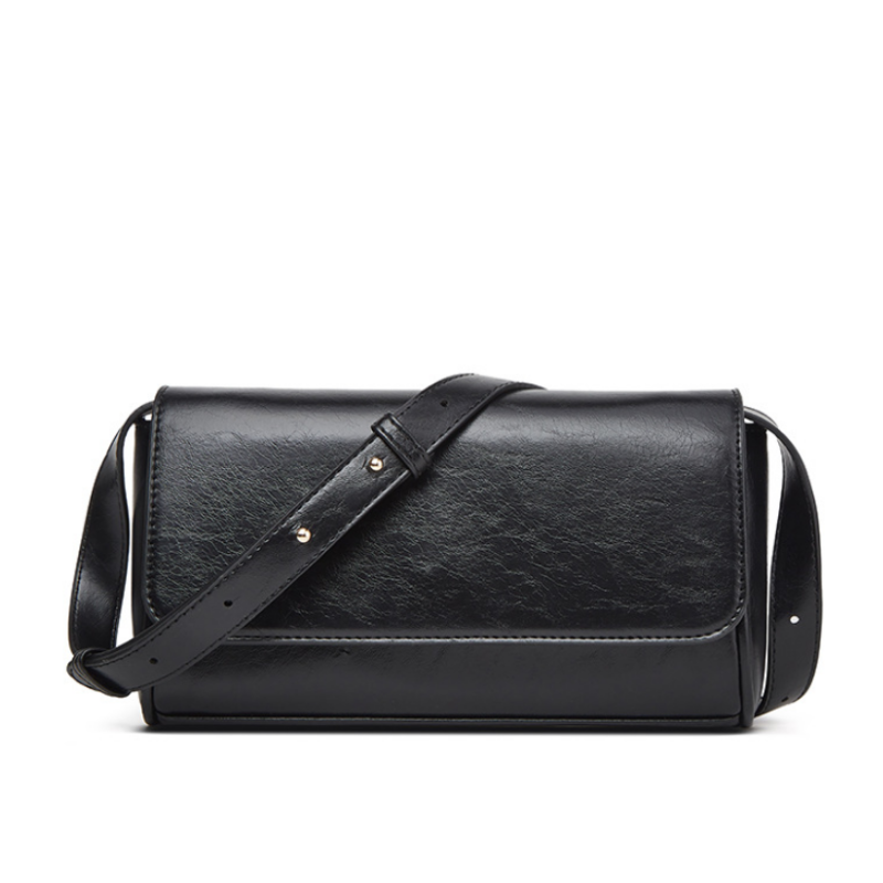 Oil-Waxed Leather Crossbody Bag