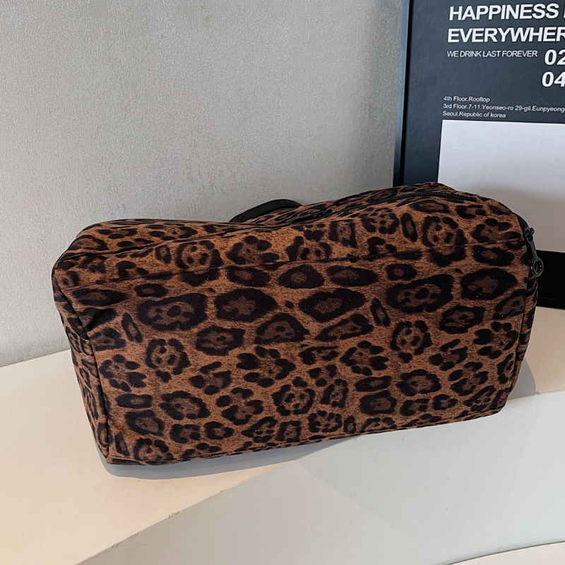 Savina Women’s Leopard Print Travel Duffel Bag