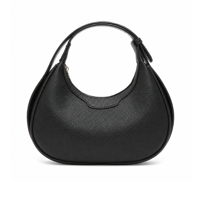Noir Orbit Hobo Shoulder Bag